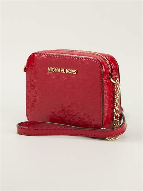 michael kors red and white bag|Michael Kors red crossbody bag.